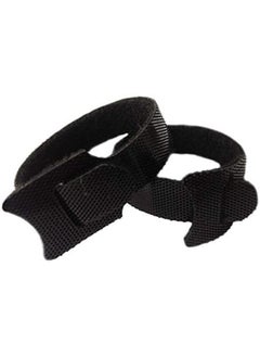 erorex 50 Pcs Reusable Fastening Cable Ties Microfiber Cloth 6 Inch Hook And Loop Cord Ties Black  - Image 3