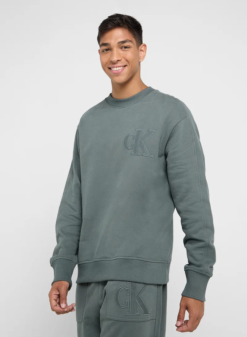 كالفن كلاين جينز Logo Crew Neck Sweatshirt