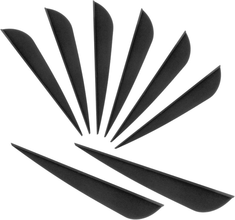 Letszhu Arrows Vanes 4 Inch Plastic Feather Fletching for DIY Archery Arrows 50 Pack… - Image 1