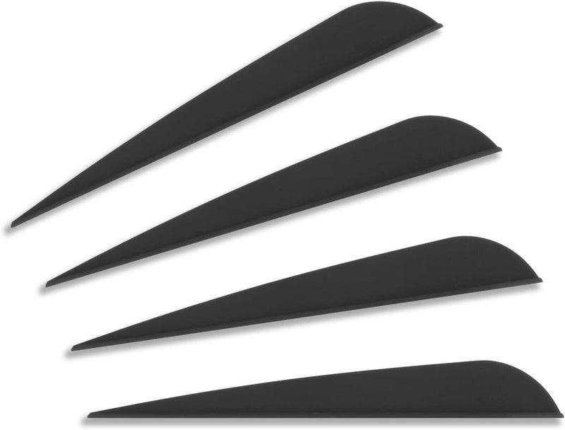Letszhu Arrows Vanes 4 Inch Plastic Feather Fletching for DIY Archery Arrows 50 Pack… - Image 3
