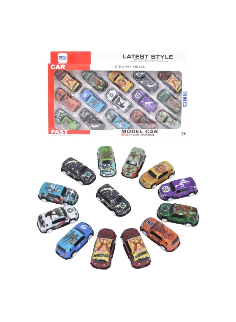 لحظة مرح مجموعة سيارات معدنية قابلة للسحب للخلف - Image 1