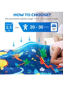 ERTYU Kids Weighted Blanket, for Boys Cooling Weighted Blanket for Sleeping Kids Grey Heavy Blanket Washable Soft Weighted Throw Blanket for All Season Perfect for 5+ Years 40-60lbs(91 * 122CM,2.27Kg)  - Image 3