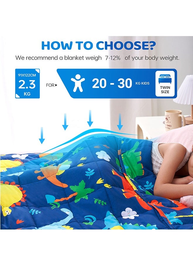 ERTYU Kids Weighted Blanket, for Boys Cooling Weighted Blanket for Sleeping Kids Grey Heavy Blanket Washable Soft Weighted Throw Blanket for All Season Perfect for 5+ Years 40-60lbs(91 * 122CM,2.27Kg)  - Image 3