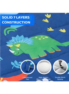 ERTYU Kids Weighted Blanket, for Boys Cooling Weighted Blanket for Sleeping Kids Grey Heavy Blanket Washable Soft Weighted Throw Blanket for All Season Perfect for 5+ Years 40-60lbs(91 * 122CM,2.27Kg)  - Image 4