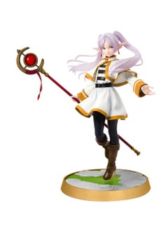 General Anime Frieren Figure 7.87 Inch Comic Figure Standing Figure with Staff Battle Scene Character PVC Desktop Decoration Statue,  - Image 1