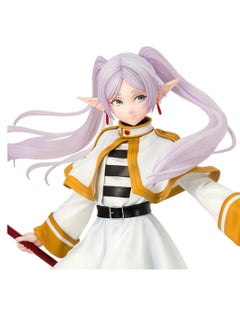 General Anime Frieren Figure 7.87 Inch Comic Figure Standing Figure with Staff Battle Scene Character PVC Desktop Decoration Statue,  - Image 4