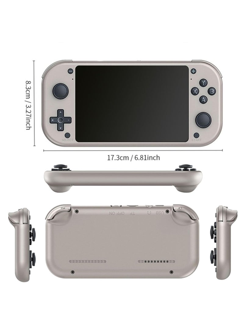 Mr. Penda M17 Retro Handheld Game Console - 4.3" LCD Screen, 2000mAh Battery, 128GB with 20,000+ Classic Games, EmuELEC System, Quad-Core Cortex-A7 CPU (Silver)  - Image 2