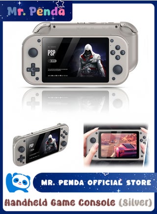 M17 Retro Handheld Game Console - 4.3" LCD Screen, 2000mAh Battery, 128GB with 20,000+ Classic Games, EmuELEC System, Quad-Core Cortex-A7 CPU (Silver) - pzsku/Z1034EB439B6EE8C12EE5Z/45/1750729082/a0c23680-73c6-4be2-88ec-f3e1b32f761d