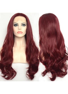 Burgundy Wig Synthetic Lace Front Wigs Glueless Natural Wave Lace Front Wig Wine Red Long Wavy Wig Heat Resistant Fiber Hair For Black Women (22 Inch, Burgundy) - pzsku/Z10351CEBFF3CFEF3FD6FZ/45/_/1733730113/11237c3c-54ff-4453-af3e-10002a88fcac