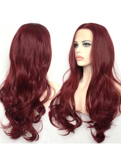 Burgundy Wig Synthetic Lace Front Wigs Glueless Natural Wave Lace Front Wig Wine Red Long Wavy Wig Heat Resistant Fiber Hair For Black Women (22 Inch, Burgundy) - pzsku/Z10351CEBFF3CFEF3FD6FZ/45/_/1733730120/13007547-0726-4fbb-955f-a9663ec4417b