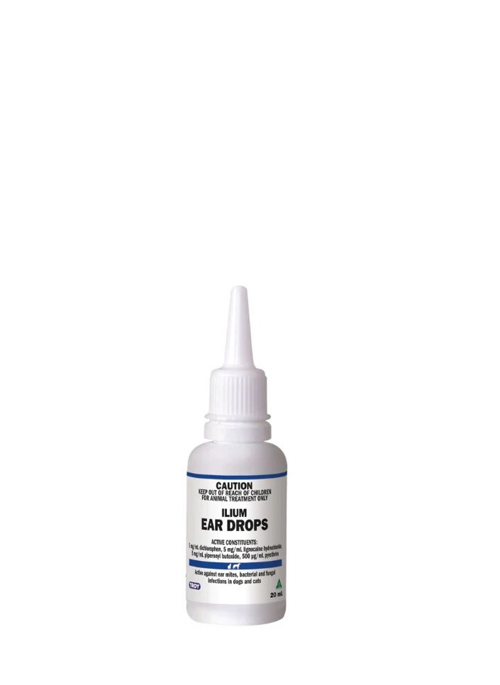 ilium Ear Drops Antibiotics For Dogs and Cats 20ml