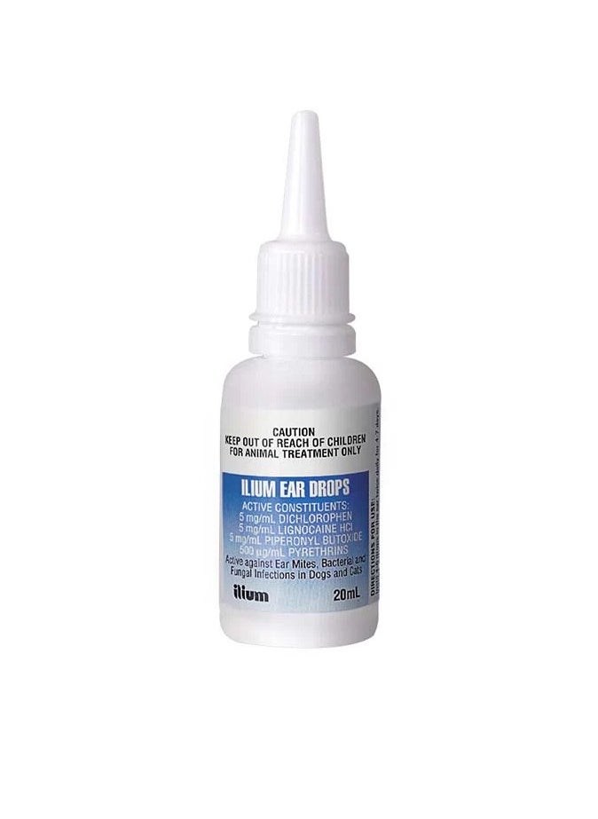 ilium Ear Drops Antibiotics For Dogs and Cats 20ml