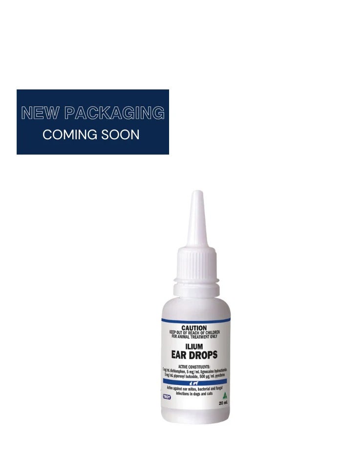 ilium Ear Drops Antibiotics For Dogs and Cats 20ml