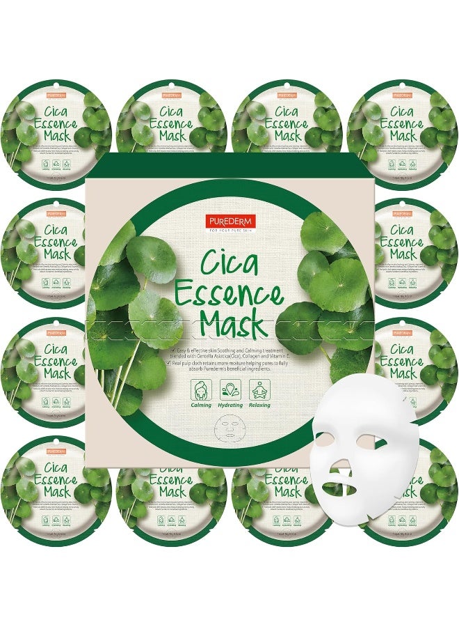 Purederm Cica Essence Mask - Highly Concentrated Cica Ingredients Make The Skin Soft And Healthy - Image 1