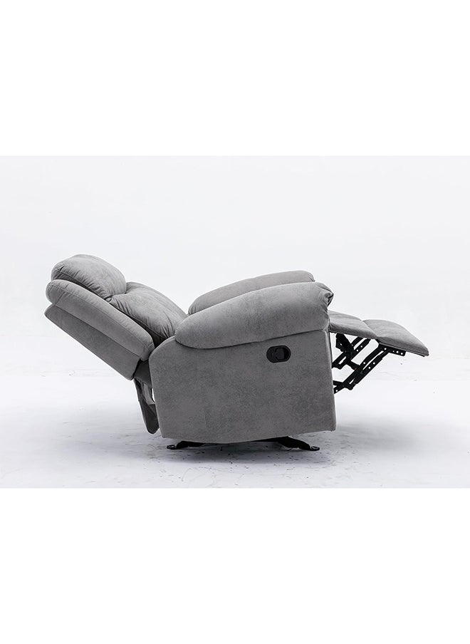 MAF furniture Recliner & Rocking Manual Sofa Relaxation Faux Leather Recliner Single Recliner Sofa Home Theater Soft Padded Maf-2318 (60D x 85W x 110HCM)  - Image 4