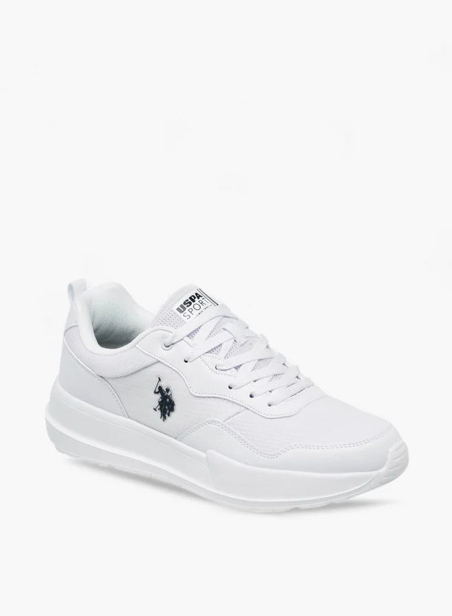 U.S. Polo Assn. Menâs White Athletic Sneakers â Classic Sport Trainers