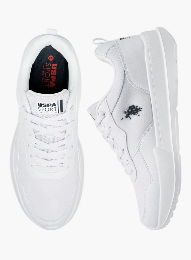 U.S. Polo Assn. Menâs White Athletic Sneakers â Classic Sport Trainers