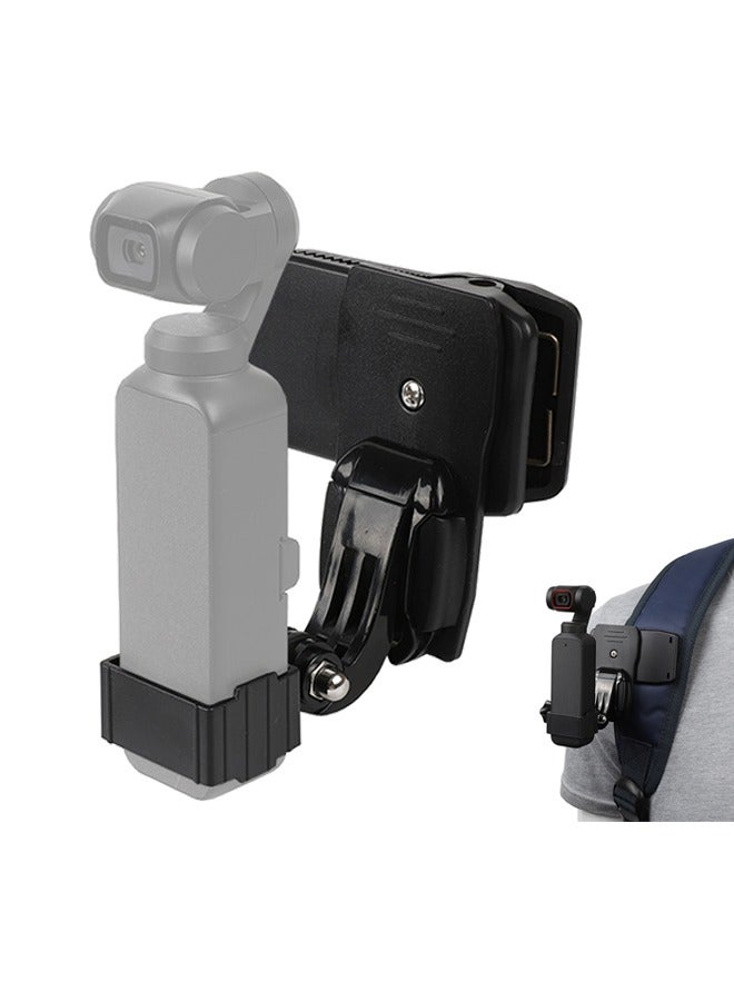 Backpack Camera Clip, 360° Rotation Backpack Strap Mount Quick Clip Mount with Expand Frame Compatible with DJI Osmo Pocket, Osmo Pocet 2  - Image 1