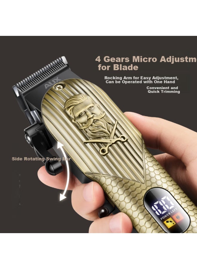 Aux Electric Hair Clipper For Men, High-power Self-service Hair Trimmer, Home Use For Adults, Children And Babies, Hair Cutting Tool, Self-haircut Device, Electric Trimmer, Electric Shaver - Image 2
