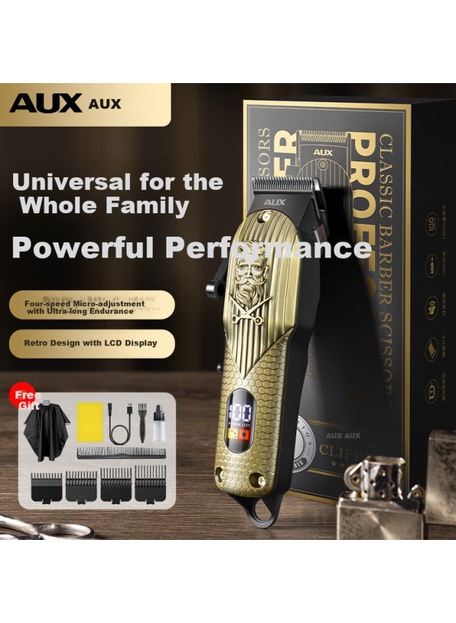 Aux Electric Hair Clipper For Men, High-power Self-service Hair Trimmer, Home Use For Adults, Children And Babies, Hair Cutting Tool, Self-haircut Device, Electric Trimmer, Electric Shaver - Image 1