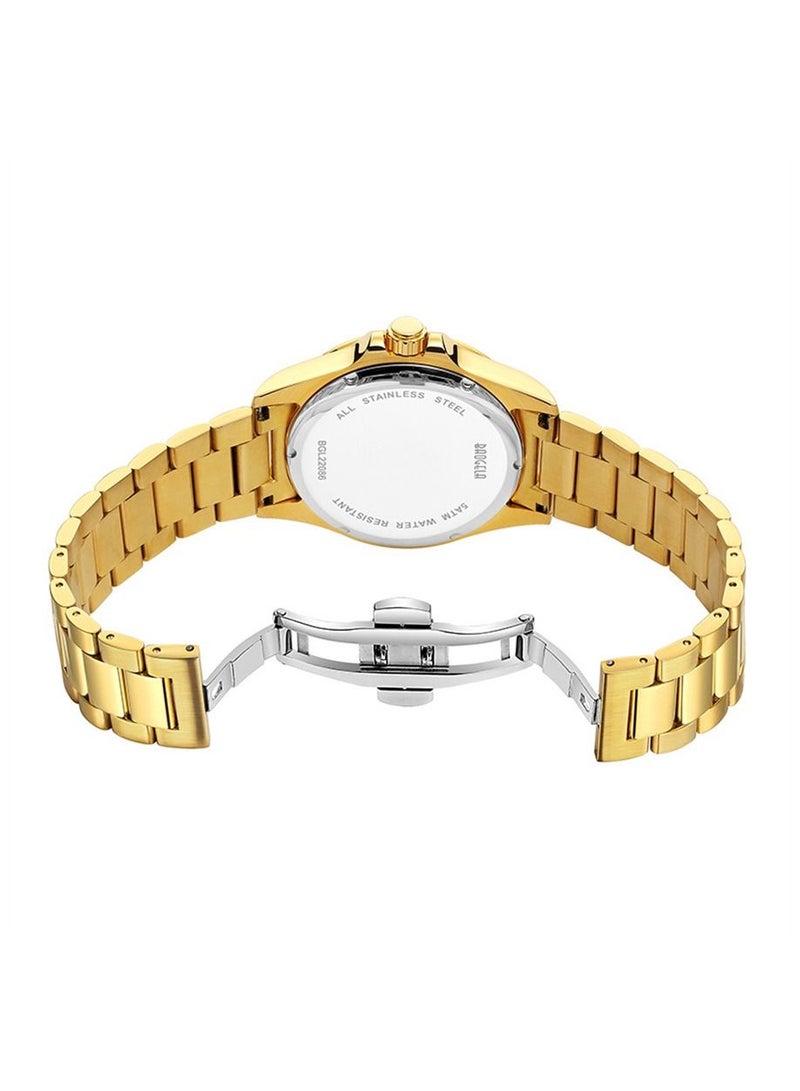 BAOGELA Men's Fashion Business Waterproof Stainless Steel Band Watch 22806-2 - Image 3