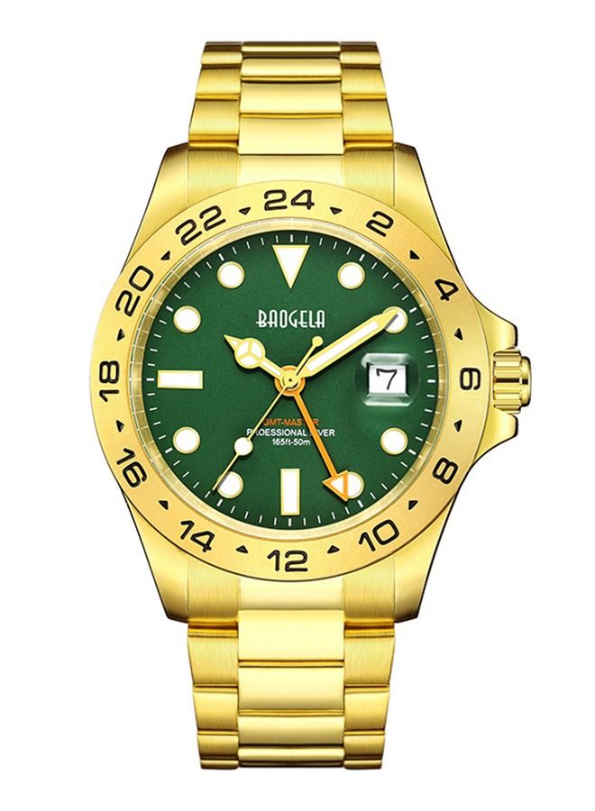 BAOGELA Men's Fashion Business Waterproof Stainless Steel Band Watch 22806-2 - Image 2