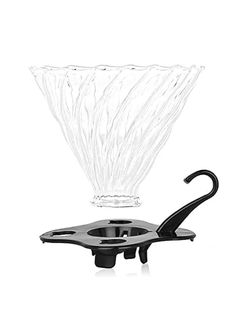 V60 Coffee Maker Coffee Set 8 Pcs Drip Coffee Maker Kit Portable Travel Kits Automatic Coffee Scale with Timer Coffee Pot with Thermometer Premium Coffee Set for Offices Camping