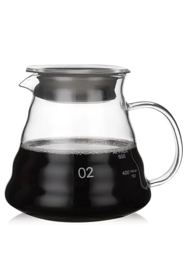 V60 Coffee Maker Coffee Set 8 Pcs Drip Coffee Maker Kit Portable Travel Kits Automatic Coffee Scale with Timer Coffee Pot with Thermometer Premium Coffee Set for Offices Camping