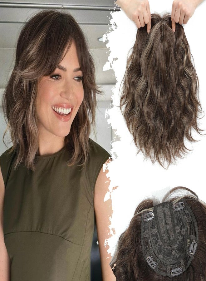 UDU 11" Hair Topper for Women with Thinning Hair, Natural-Looking Wiglet, Lightweight & Add Volume Hairpiece for White HairRoots Cover, Changing Hairstyle, Trendy and Comfortable Design - Image 1