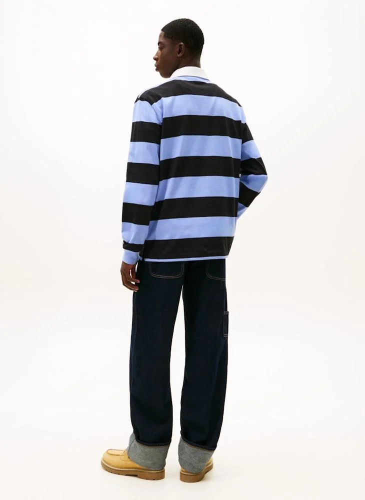 تومي جينز بولو رياضي مخطط برسومات