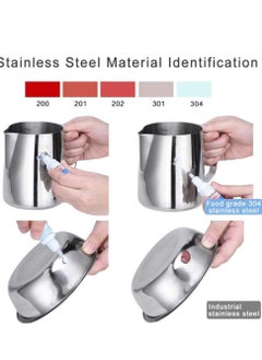 Y&D Milk Frothing Pitcher 350ml, Stainless Steel Steaming Cup with Measurement Lines Perfect for Cappuccino Espresso and Latte  - Image 2