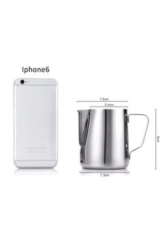 Y&D Milk Frothing Pitcher 350ml, Stainless Steel Steaming Cup with Measurement Lines Perfect for Cappuccino Espresso and Latte  - Image 4
