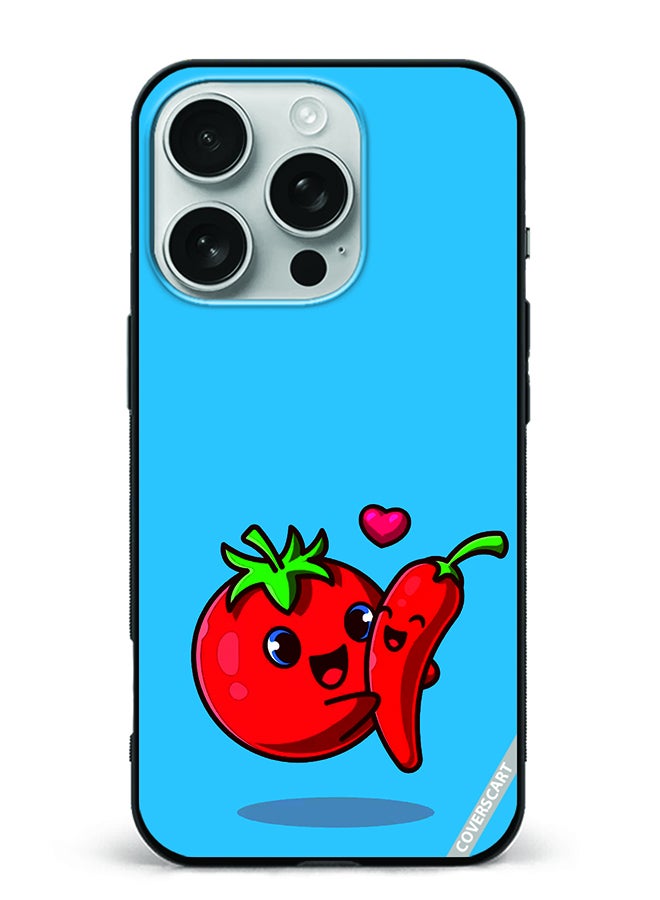 COVERSCART Protective Case Cover For Apple iPhone 16 Pro Chilli Design Multicolour