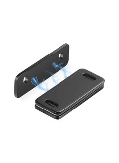Y&D SYOSI 4 Pcs Magnetic Door Catch, Ultra Thin Cabinet Magnets Adhesive for Kitchen Cupboard Wardrobe Closet Drawer Latch, Utility Latch No-Gap Design (Black)  - Image 1