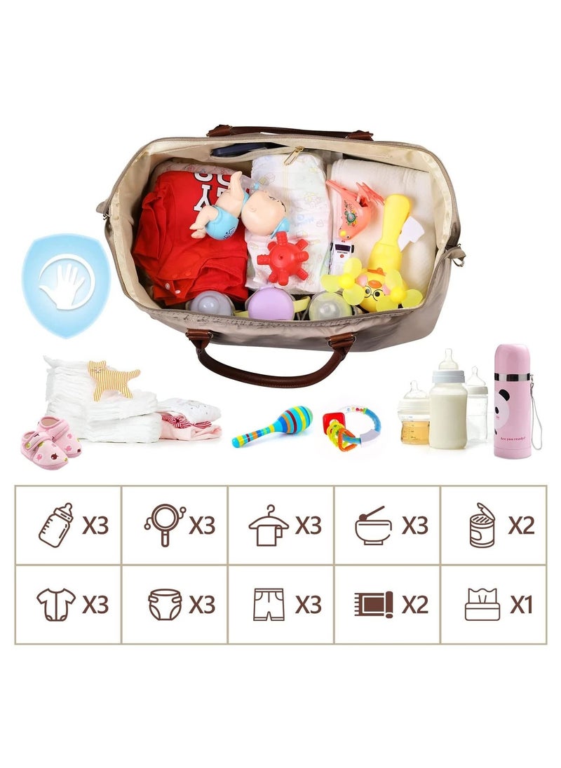 Generic - Mama Tote Bag Maternity Diaper Mommy Large Capacity Bag Women Nappy Organizer Stroller Bag Baby Care Travel Backpack Mom Gifts - Image 1