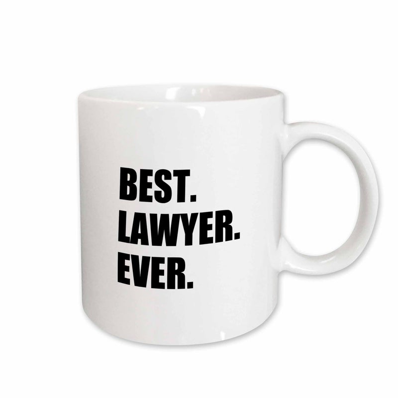 3dRose mug_179778_2 Best Lawyer Ever - Fun Job Pride Gift For Worlds Greatest Law Worker Ceramic Mug, 15 oz - Image 1