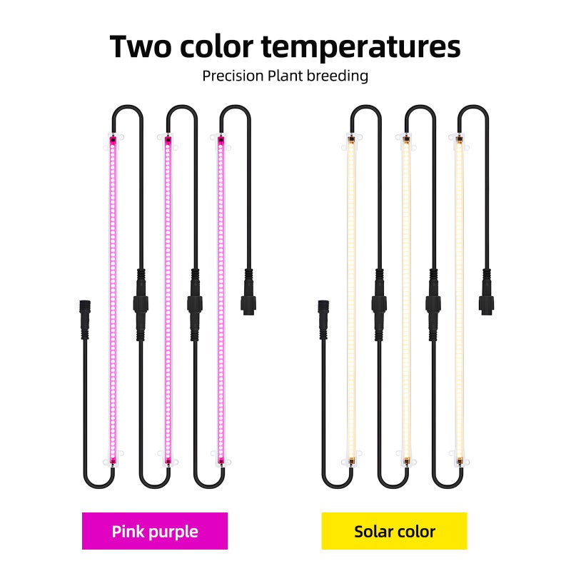 Indoor Grow Light Strip 8 Pack 2.7W 30cm Sunlight Full Spectrum - 226° Wide Illumination Angle Versatile Installation for Indoor Plants Greenhouses Beginners - Image 4