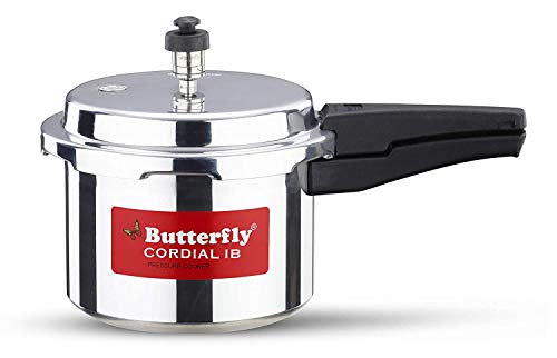Butterfly Cordial 3 Litres Pressure Cooker | Outer Lid | Food Grade Virgin Aluminium | Induction & Gas Stove Compatible | ISI Certified | 2 Years Manufacturer's Warranty | Silver - Image 4