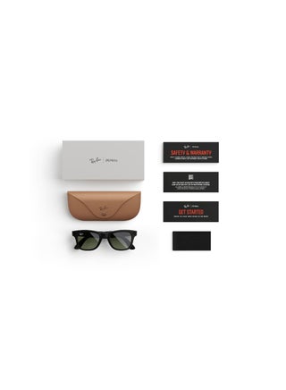 Ray-Ban Meta Wayfarer RW4008 601/71 53 - Green Shiny Black - view 5