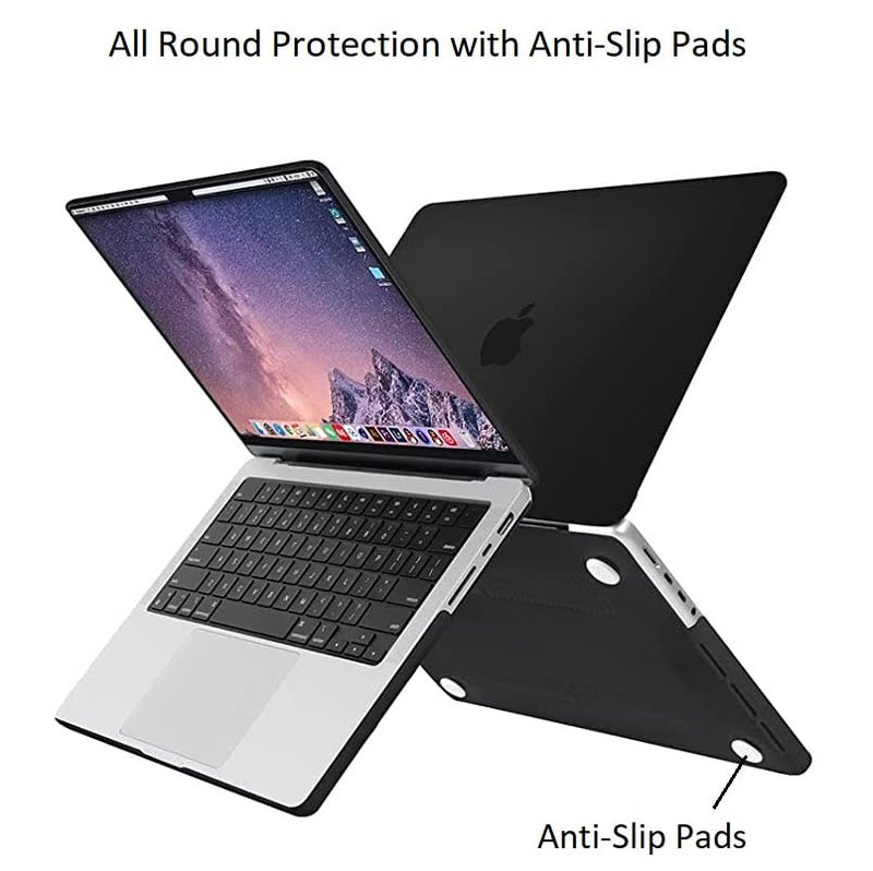 Midkart Case Compatible with MacBook Pro 14 Inch M5 M4 M3 M2 M1 Release 2026-2021 Model A3427 A3426 A3434 A3112 A3185 A3401 A2918 A2992 A2779 A2442 Hard Shell Cover Keyguard Dustplugs, Smoke Black - Image 5