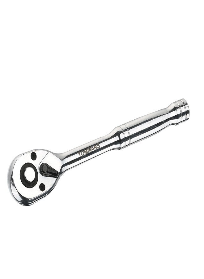 TOMMARS 1/4 inch Drive Ratchet, CR-MO Gear Quick-Release Socket Ratchet Wrench Handle Reversible 72-Tooth, Gift for Men Mechanic Hand Tools - Image 1