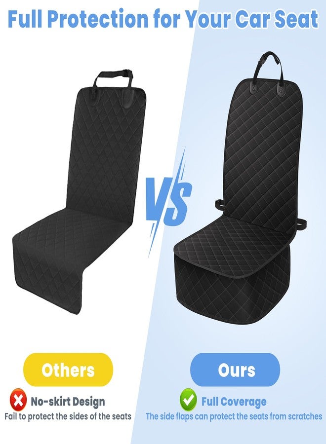 ELONGRIVER Dog Car Seat Covers, Waterproof Front Seat Cover for Dogs, Scratch-Proof, Nonslip Pet Passenger Seat Cover Protector, Universal Fit for Cars Trucks SUVs, Standard Size, 2 Packs Black - Image 5