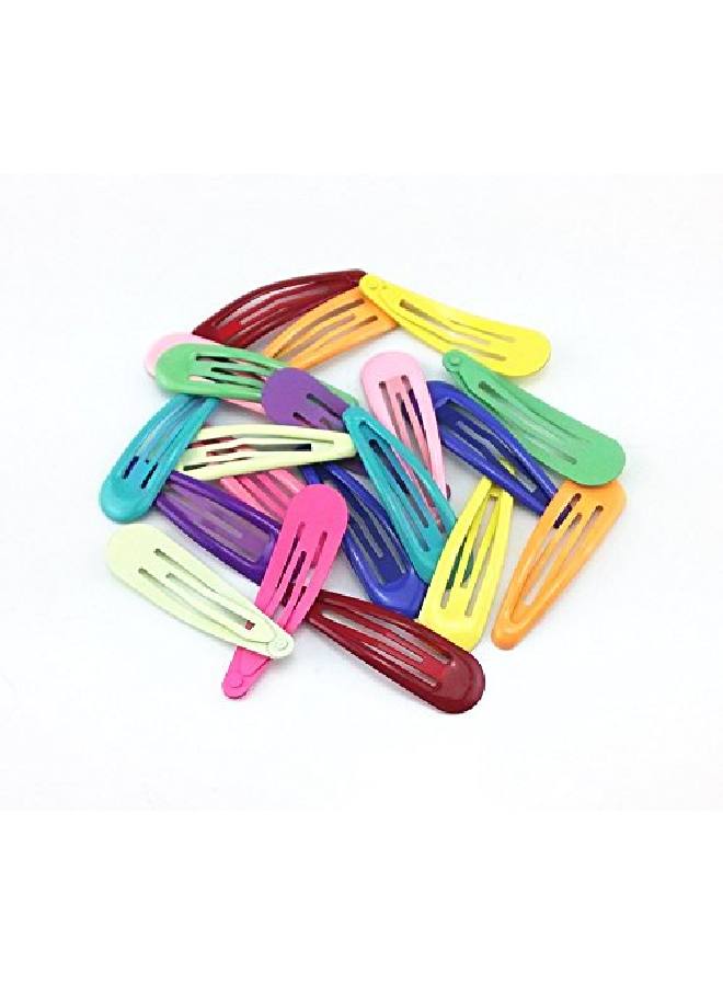Yueton 10 Pairs Colorful Assorted Color Glossy Snap Prong Clips Bendy Hair Clips Barrettes For Ladies Girls Hair Bows - Image 3