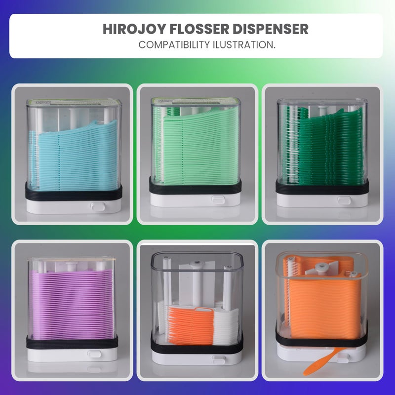 HIROJOY Empty Floss Pick Holder, Floss Pick Dispenser for Cleaning Teeth, Travel Floss Picks Case Flosser Dispenser, Flosser Holder - Image 2