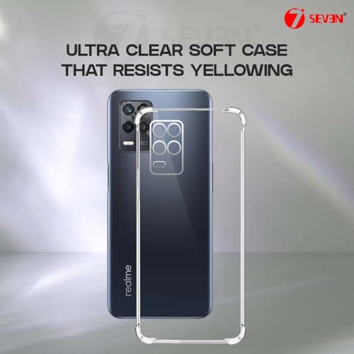 7-Seven 7SEVEN® Back Cover for Realme 9 5G Transparent Mobile Back Case Shock Proof Design Camera Edges Protection Crystal Clear Phone Case Silicon Soft TPU and Flexible Bumper Phone Cover - Image 5