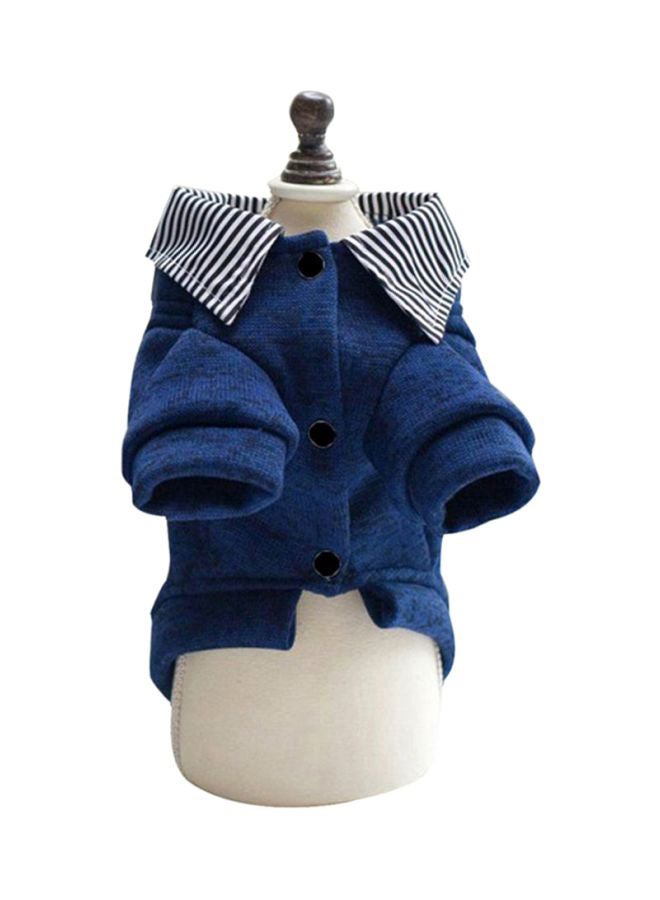 أوتاد معطف بتصميم سترة من الصوف بقدمين بتصميم كوري أزرق Lياردة - Image 1