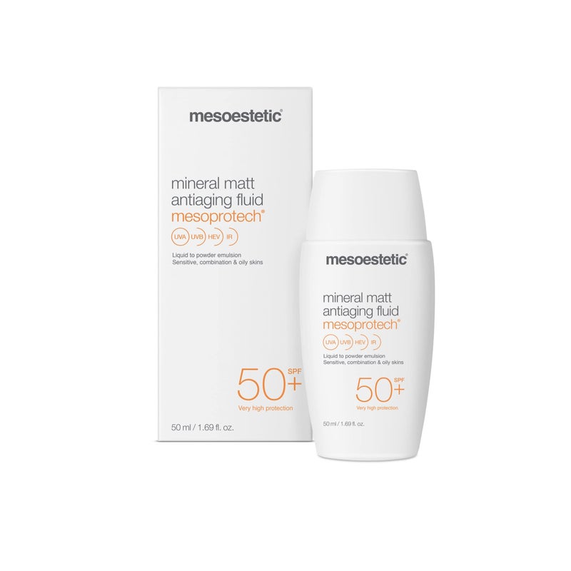 Mesoestetic Mesoprotech Mineral Matt Antiaging Fluid SPF50+ 50ml/1.69 fl. oz. - Image 2