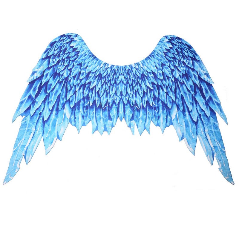 Himine NonWoven Fabric Festive Party Angel Wings Suitable for Men and Women Decorative Wings Blue - Image 2