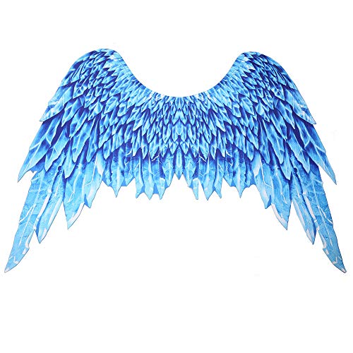 Himine NonWoven Fabric Festive Party Angel Wings Suitable for Men and Women Decorative Wings Blue - Image 1