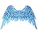 Himine NonWoven Fabric Festive Party Angel Wings Suitable for Men and Women Decorative Wings Blue - Image 3